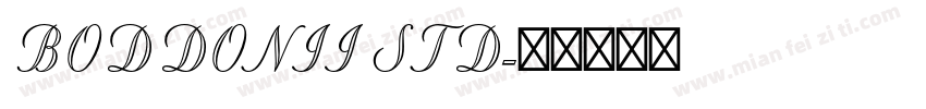 BODDONII STD字体转换